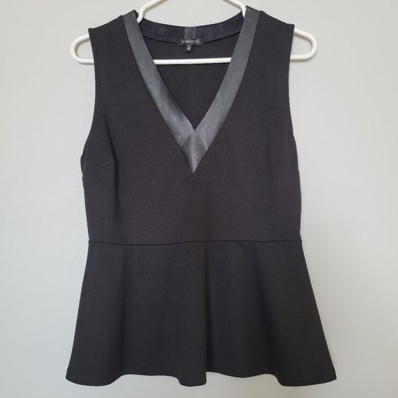 Black Empire Waist Tank Top Women's Medium - Picture 4 of 10